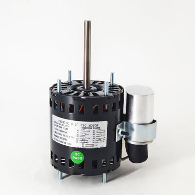 3.3" κινητήρας PSC - 1/12HP 1/15HP 1/20HP διπλή τάση 115V/230V 1550RPM 7.5uF/370V CCW/CW περιστροφή - Fasco D1127 Century 9721 μηχανή αντικατάστασης